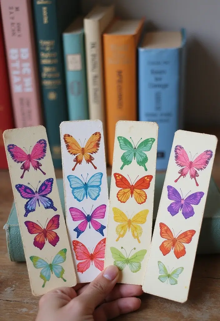 28 Paper Butterflies DIY Designs That Add Whimsy to Walls - 26. Butterfly Bookmarks