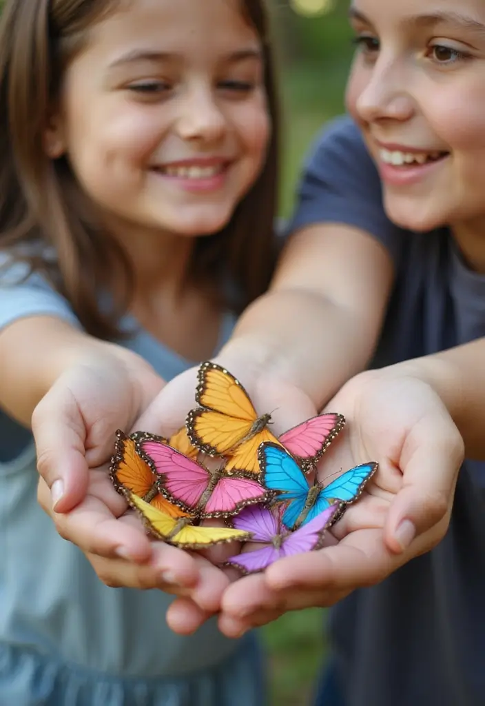 28 Paper Butterflies DIY Designs That Add Whimsy to Walls - 28. Friendship Butterflies