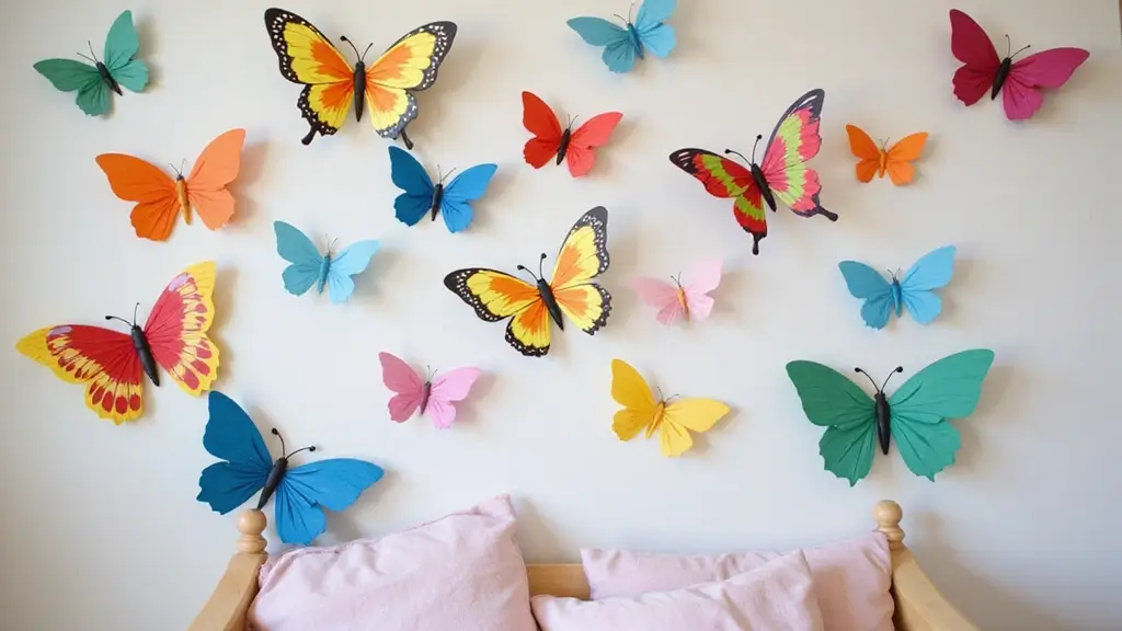 28 Paper Butterflies DIY Designs That Add Whimsy to Walls