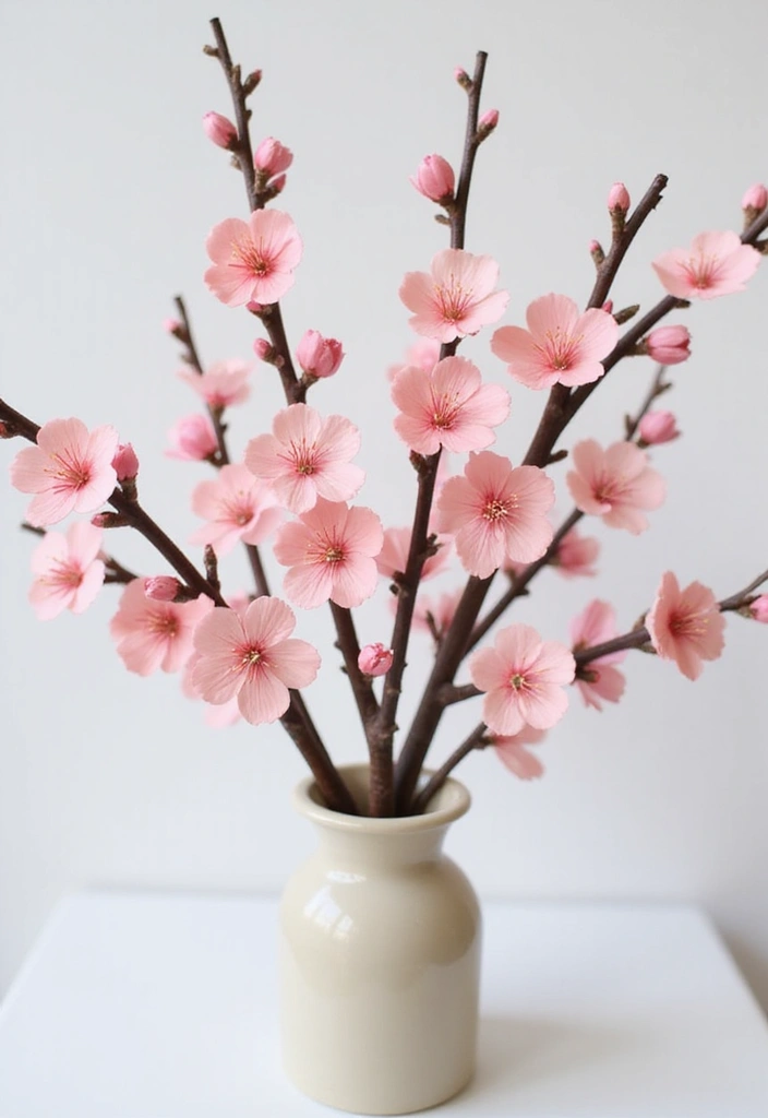 28 Paper Flower Making DIY Ideas for Lovely Home Décor - 6. Delicate Cherry Blossoms