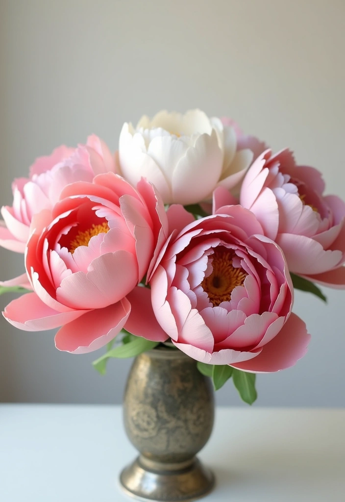 28 Paper Flower Making DIY Ideas for Lovely Home Décor - 7. Bold Paper Peonies