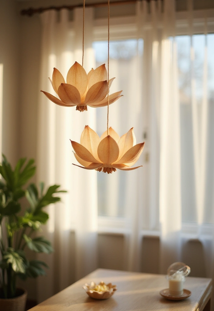 28 Paper Lotus Flower DIY Projects That Radiate Serenity - 6. Lotus Flower Mobile