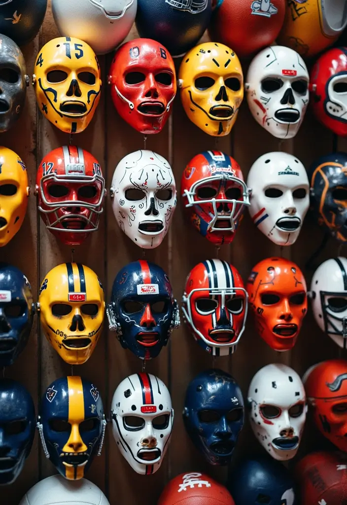 28 Paper Mask Crafts DIY Ideas for Parties and Cosplay Fun - 15. Sports Team Masks