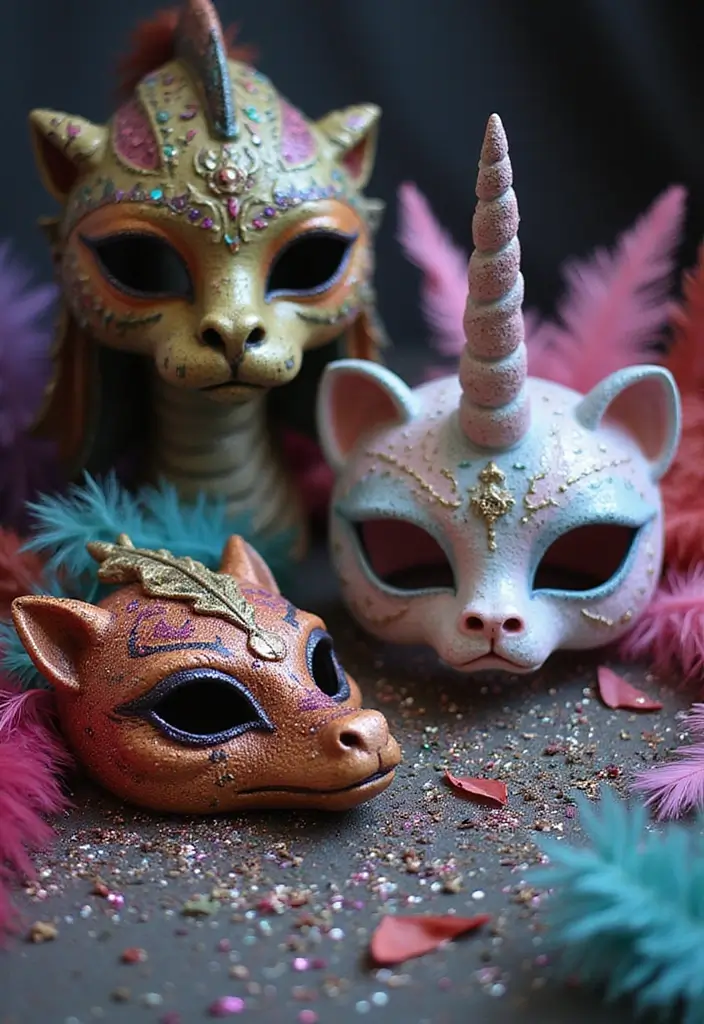 28 Paper Mask Crafts DIY Ideas for Parties and Cosplay Fun - 2. Mythical Creature Masks