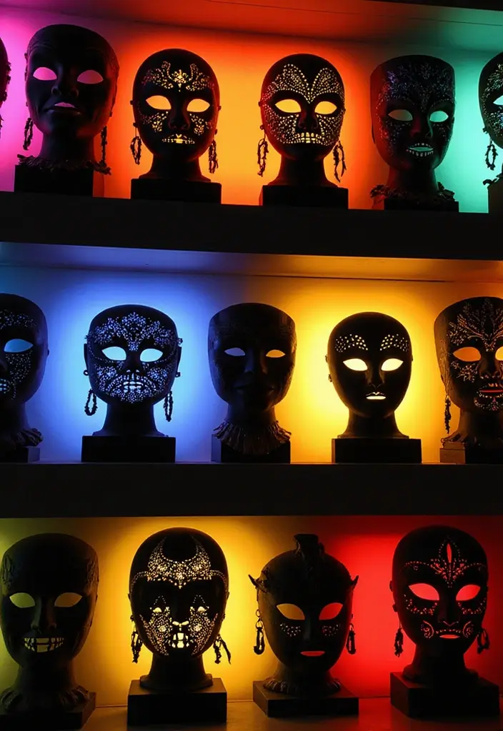 28 Paper Mask Crafts DIY Ideas for Parties and Cosplay Fun - 22. Silhouette Masks