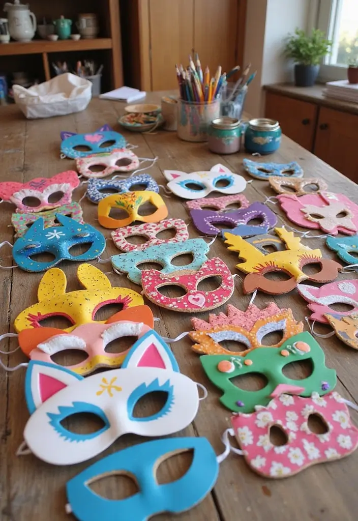28 Paper Mask Crafts DIY Ideas for Parties and Cosplay Fun - 23. Customized Name Masks