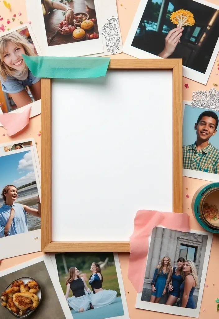 28 Paper Photo Frame DIY Ideas That Capture Memories Beautifully - 12. Photo Collage Frame