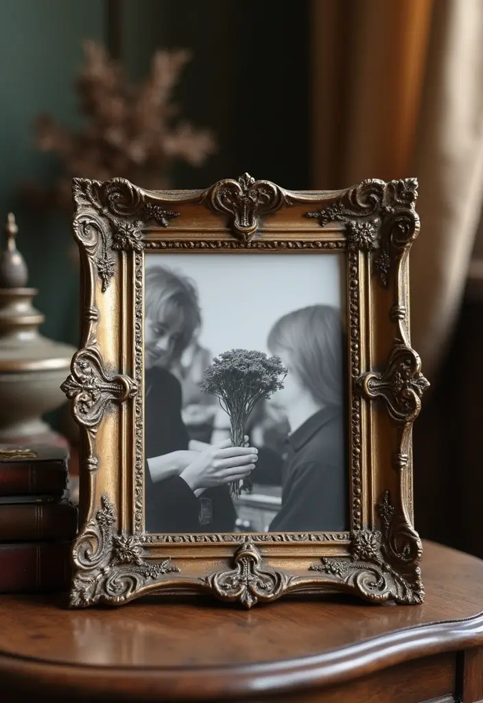 28 Paper Photo Frame DIY Ideas That Capture Memories Beautifully - 17. Vintage Frame