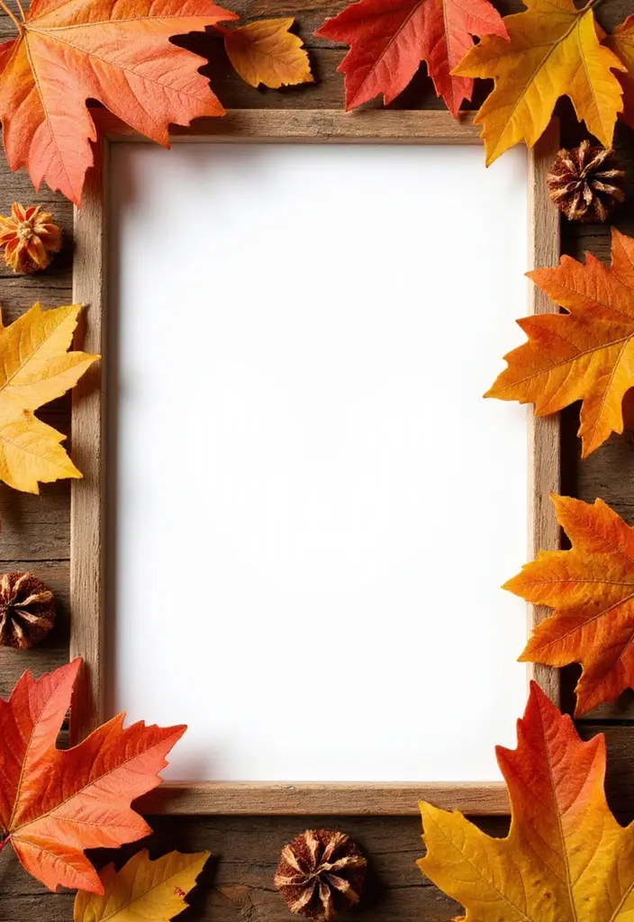 28 Paper Photo Frame DIY Ideas That Capture Memories Beautifully - 19. Seasonal Frame