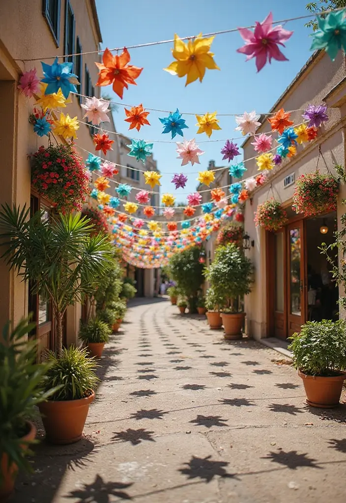 28 Paper Pinwheel DIY Ideas That Spin with Joy - 13. Pinwheel Garland