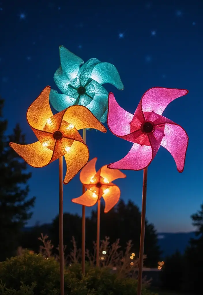 28 Paper Pinwheel DIY Ideas That Spin with Joy - 16. Star-Shaped Pinwheels