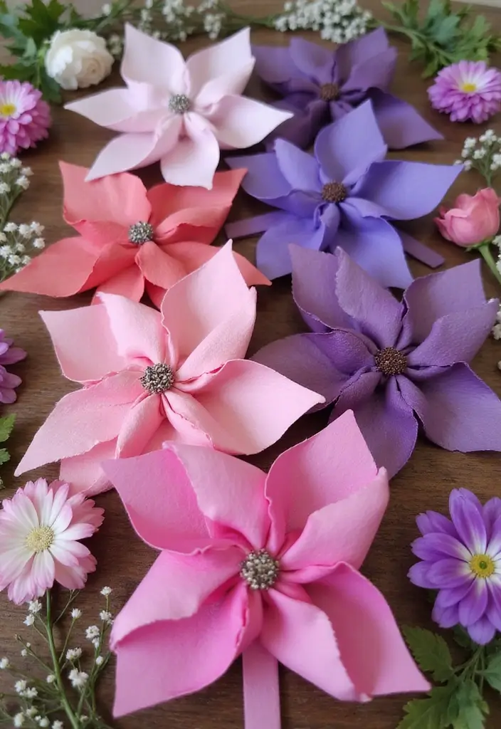 28 Paper Pinwheel DIY Ideas That Spin with Joy - 2. Ombre Pinwheels