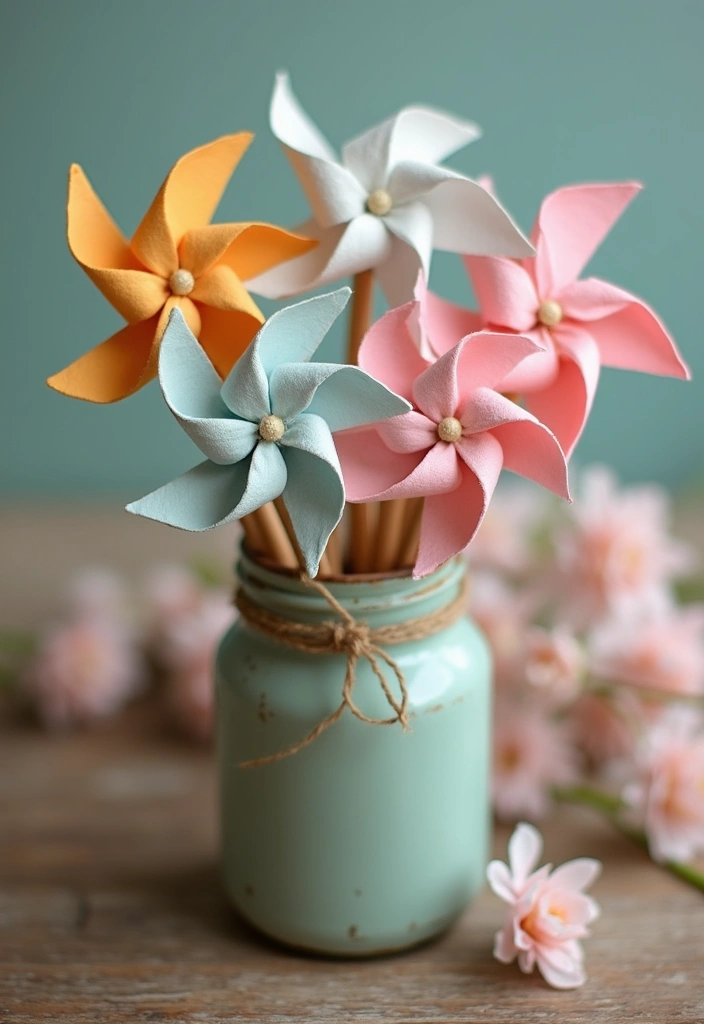 28 Paper Pinwheel DIY Ideas That Spin with Joy - 5. Mini Pinwheel Favors