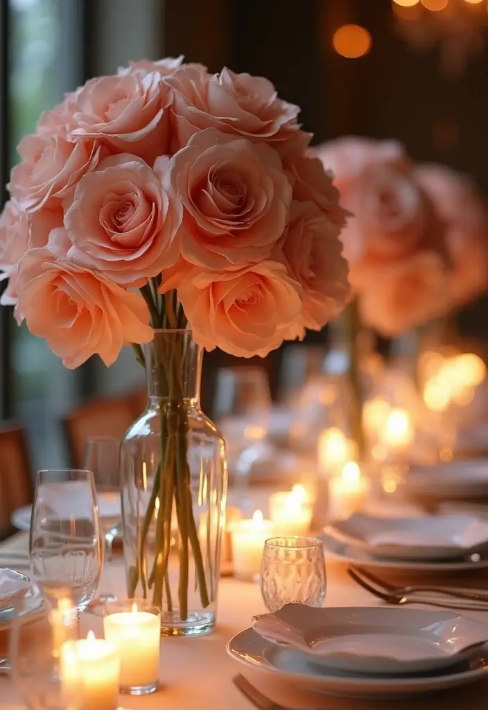 28 Paper Roses DIY Tutorial Ideas That Look Real and Romantic - 26. Paper Rose Centerpiece for Weddings