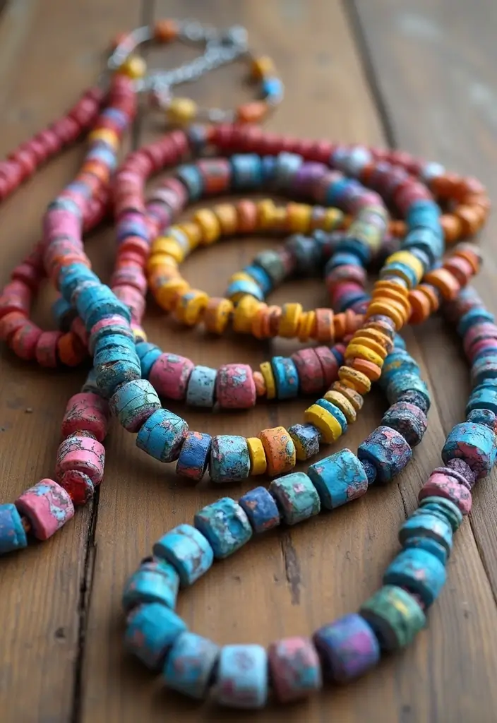 28 Recycled Kids Crafts DIY Projects That Teach Eco Creativity - 6. Recycled Paper Beads