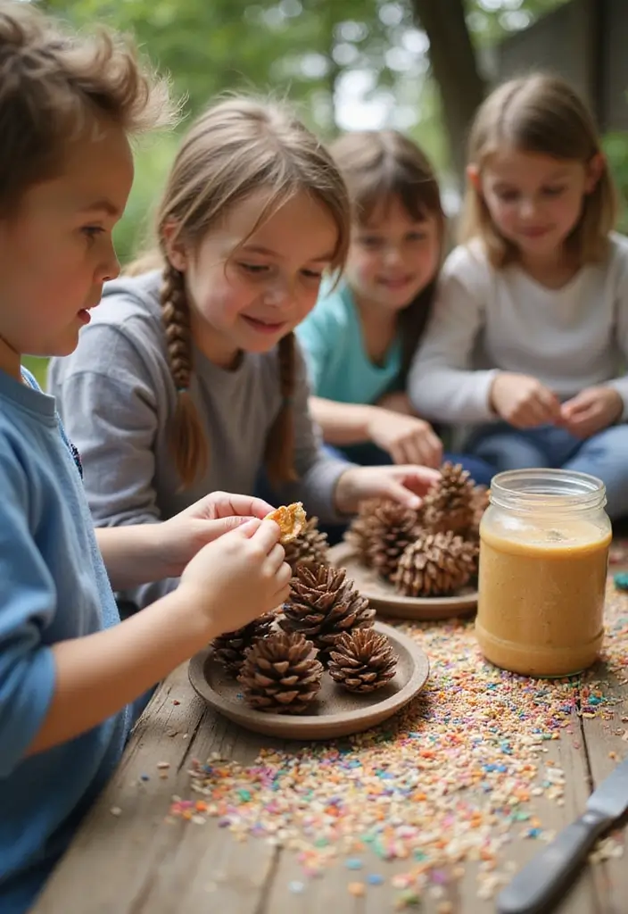 29 Adorable Eco-Friendly Animal Crafts DIY Projects for Kids - 11. DIY Bird Feeders