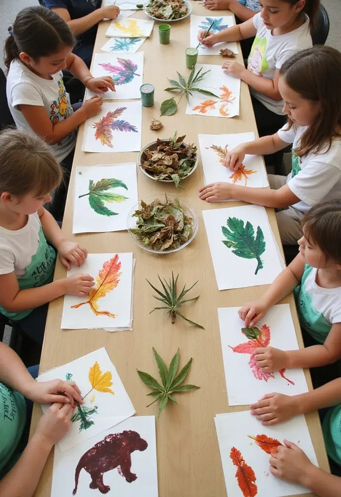 29 Adorable Eco-Friendly Animal Crafts DIY Projects for Kids - 24. Nature-Inspired Animal Prints