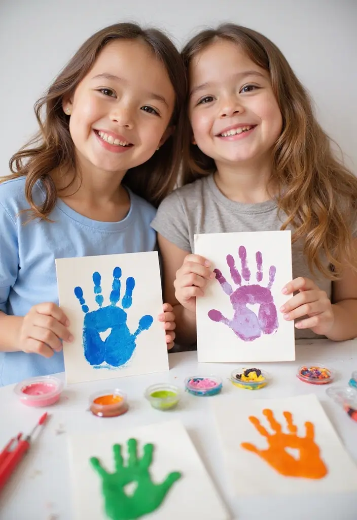 29 Adorable Eco-Friendly Animal Crafts DIY Projects for Kids - 27. Clay Handprint Animals