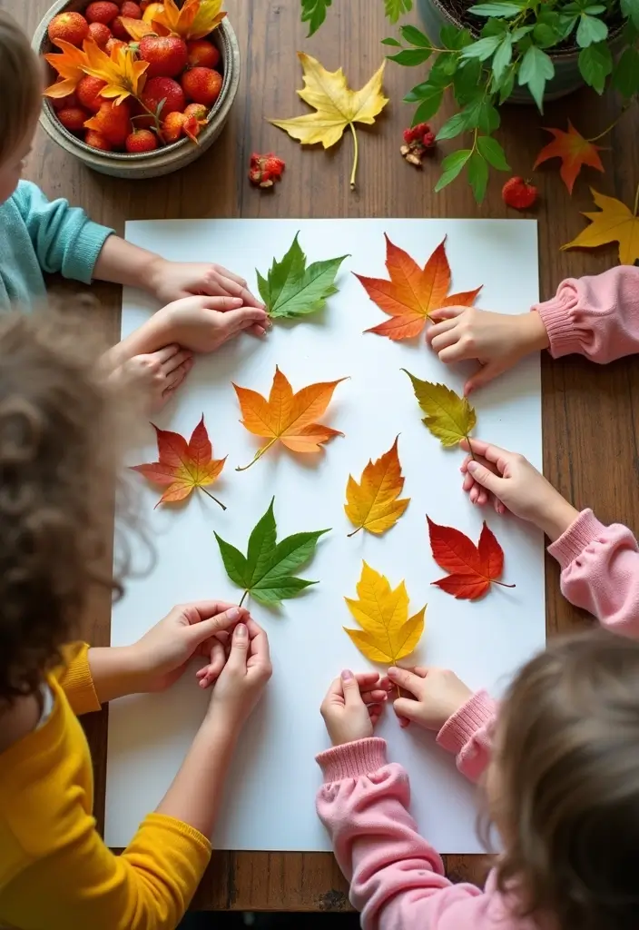 29 Adorable Eco-Friendly Animal Crafts DIY Projects for Kids - 4. Nature-Inspired Leaf Animals