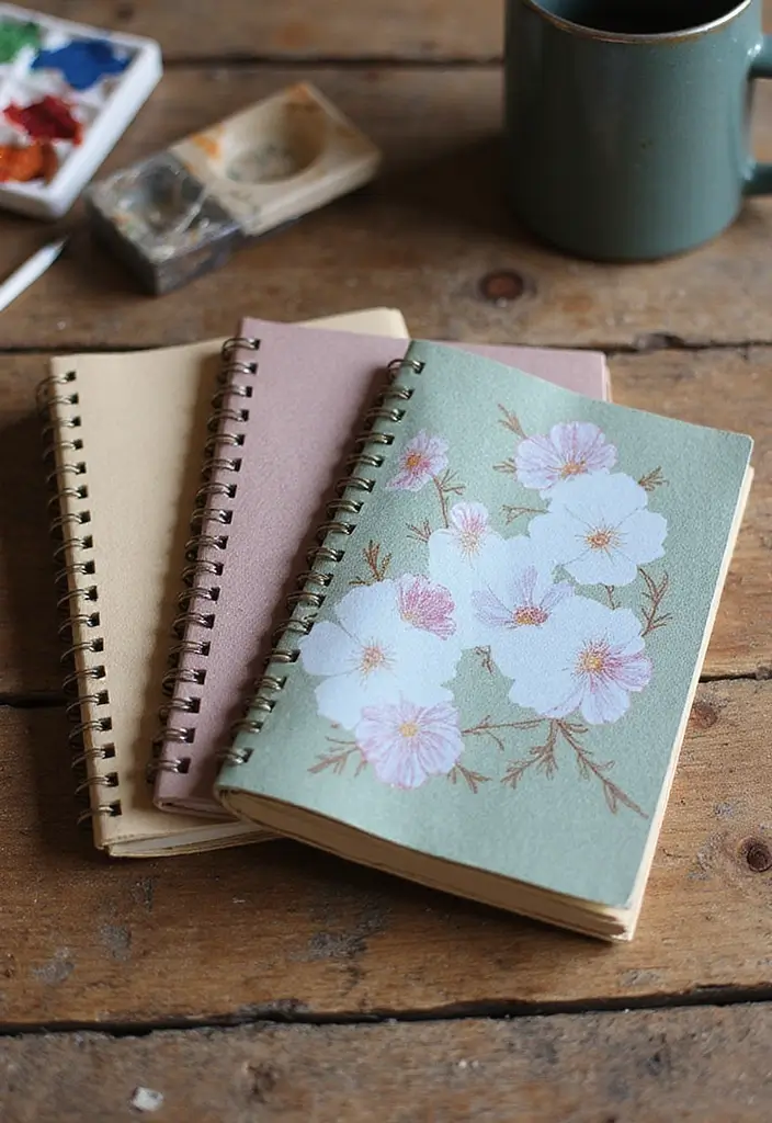29 DIY Crafts Paper Projects That Spark Your Creativity - 13. Handmade Notebooks and Journals