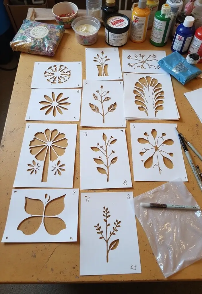 29 DIY Crafts Paper Projects That Spark Your Creativity - 14. Paper Stencils