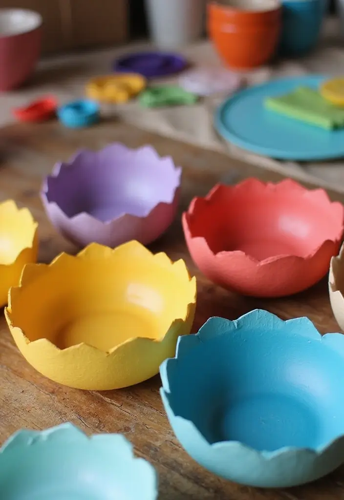 29 DIY Crafts Paper Projects That Spark Your Creativity - 2. Paper Mache Bowls