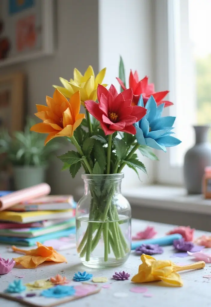 29 DIY Crafts Paper Projects That Spark Your Creativity - 3. Origami Flower Arrangements