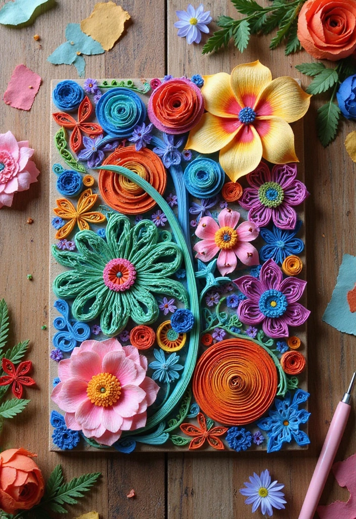 29 DIY Crafts Paper Projects That Spark Your Creativity - 4. Paper Quilled Art