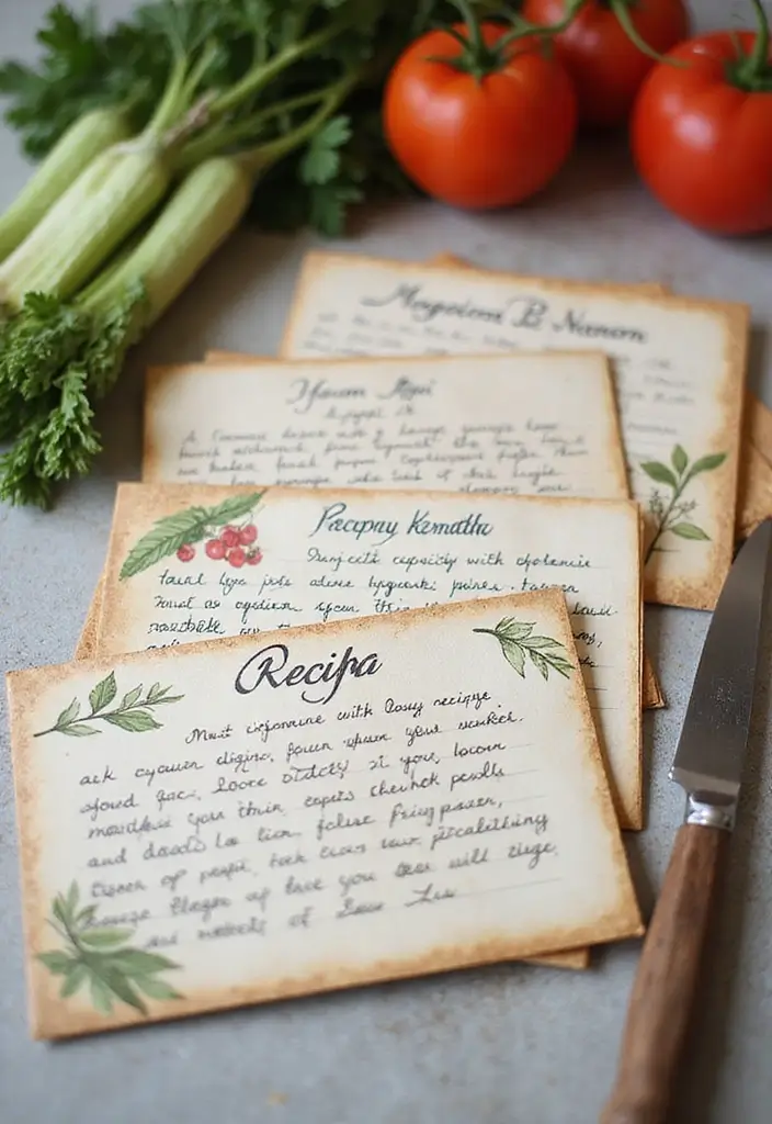 29 DIY Envelope Paper Crafts That Are Cute and Practical - 10. Recipe Envelopes