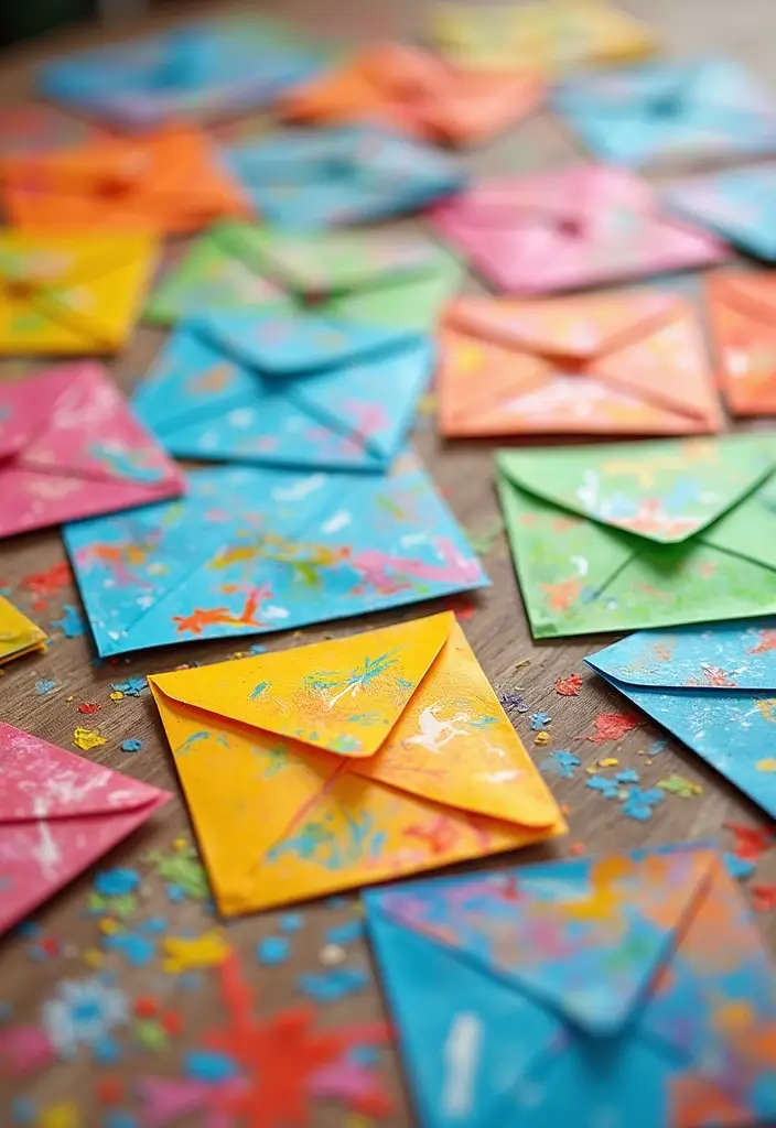 29 DIY Envelope Paper Crafts That Are Cute and Practical - 14. Envelopes for Kids' Art