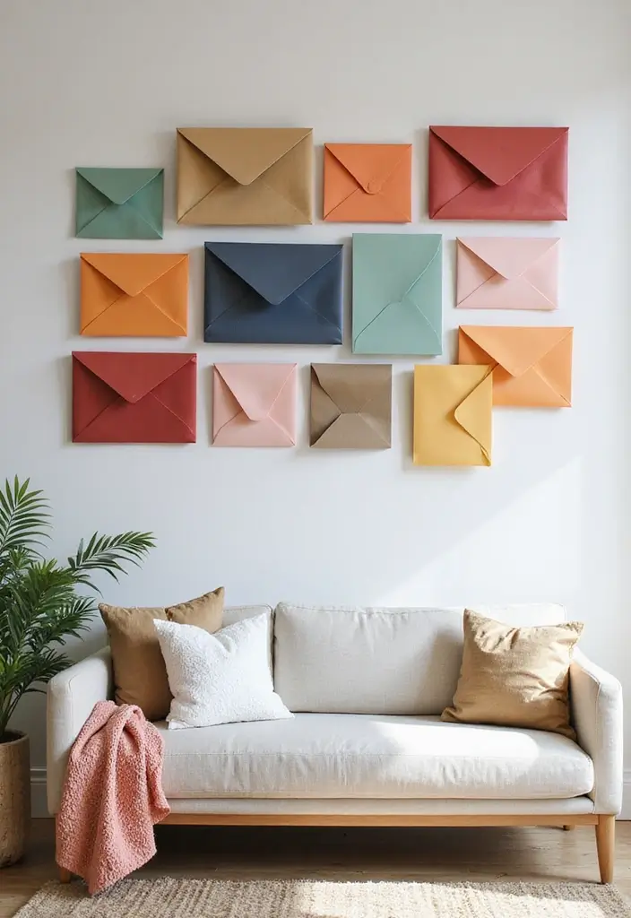 29 DIY Envelope Paper Crafts That Are Cute and Practical - 29. DIY Envelope Art