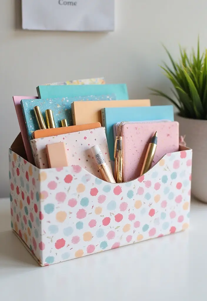 29 DIY Envelope Paper Crafts That Are Cute and Practical - 5. Decorative Organizers
