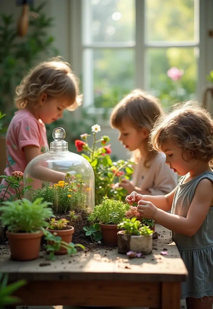 29 DIY Fun Kids Projects That Encourage Learning Through Play - 28. DIY Plant Terrarium