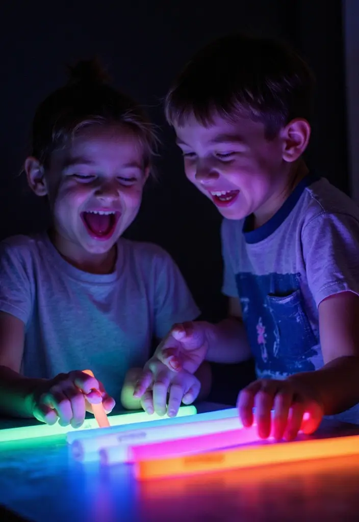 29 DIY Fun Kids Projects That Encourage Learning Through Play - 29. DIY Glow Stick Science Experiment