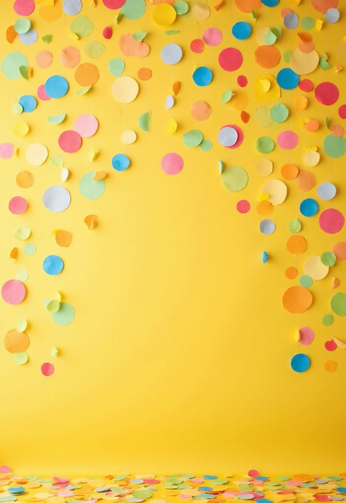 29 DIY Paper Garland Ideas That Add Festive Flair - 10. Confetti Paper Garland