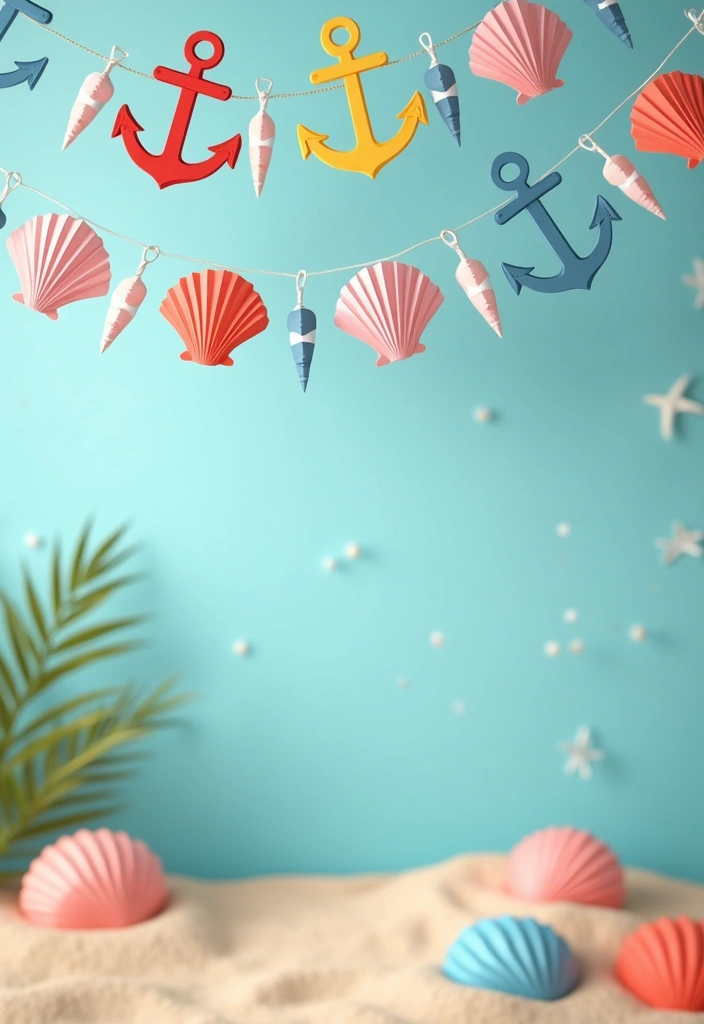 29 DIY Paper Garland Ideas That Add Festive Flair - 16. Nautical Themed Garland