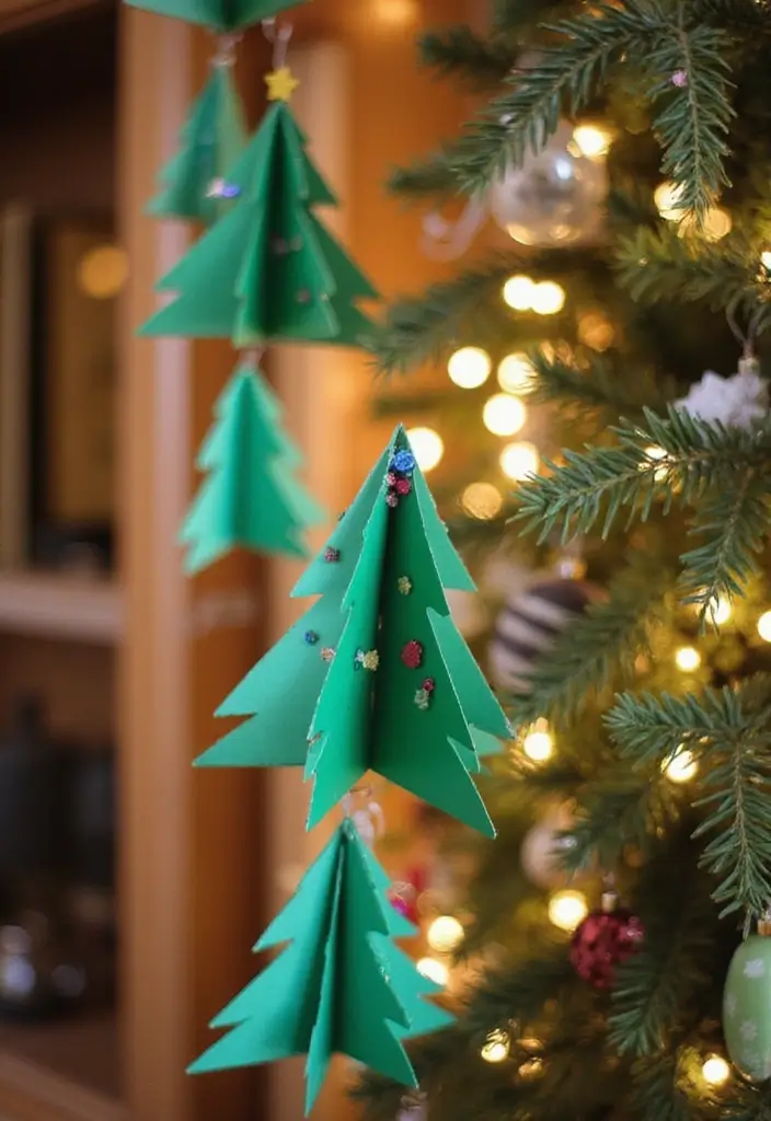 29 DIY Paper Garland Ideas That Add Festive Flair - 17. DIY Christmas Tree Garland