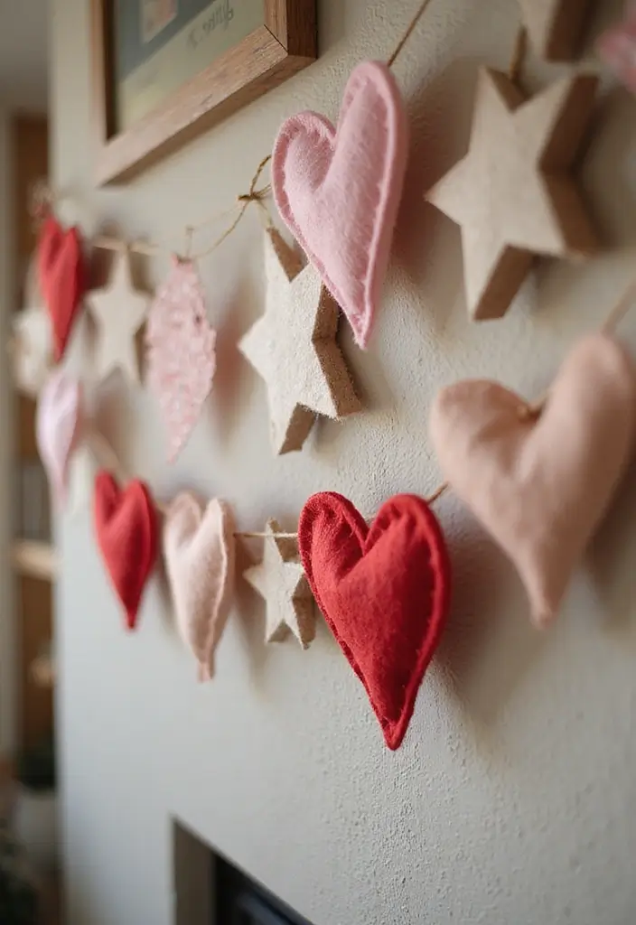 29 DIY Paper Garland Ideas That Add Festive Flair - 19. Felt and Paper Combo Garland