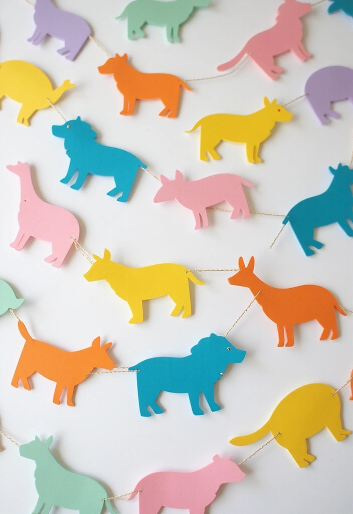 29 DIY Paper Garland Ideas That Add Festive Flair - 22. Animal Shape Garland