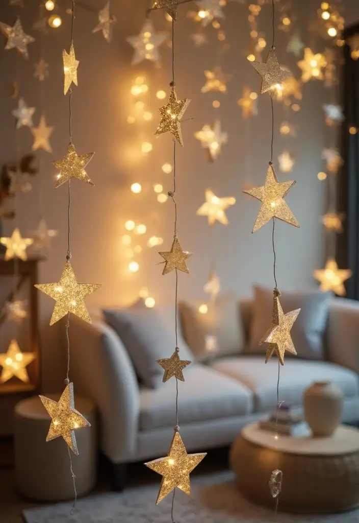 29 DIY Paper Garland Ideas That Add Festive Flair - 3. Paper Star Garland