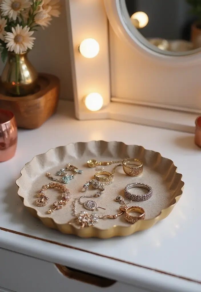 29 DIY Paper Jewelry Box Ideas That Combine Beauty and Function - 14. Decorative Jewelry Tray