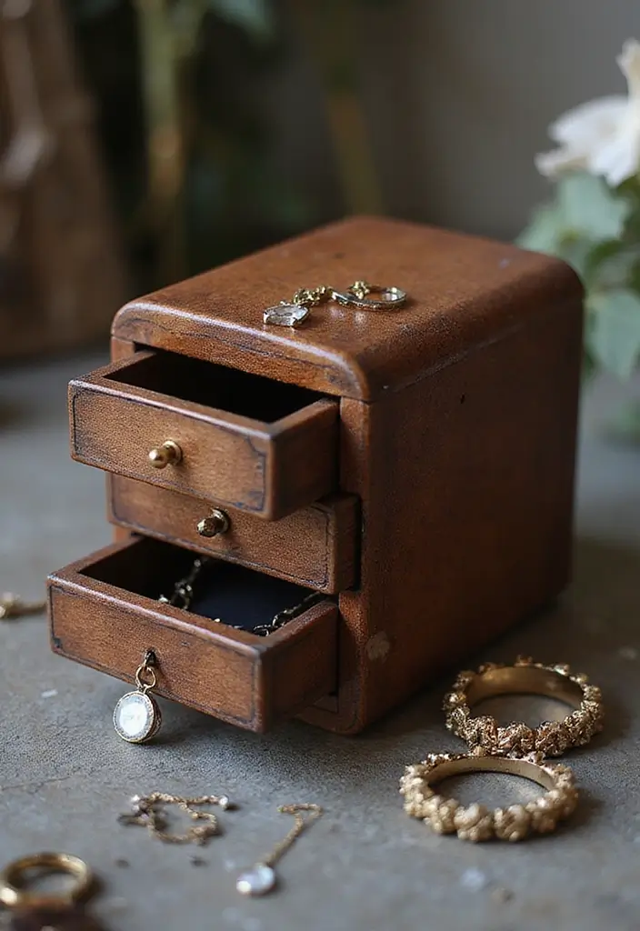 29 DIY Paper Jewelry Box Ideas That Combine Beauty and Function - 26. Box with a Secret Compartment