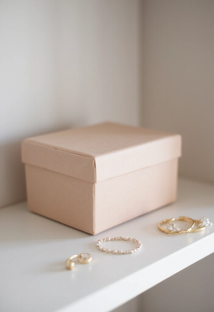 29 DIY Paper Jewelry Box Ideas That Combine Beauty and Function - 7. Minimalist Geometric Box