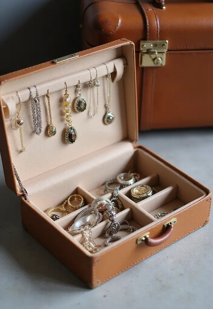 29 DIY Paper Jewelry Box Ideas That Combine Beauty and Function - 9. Foldable Travel Jewelry Box
