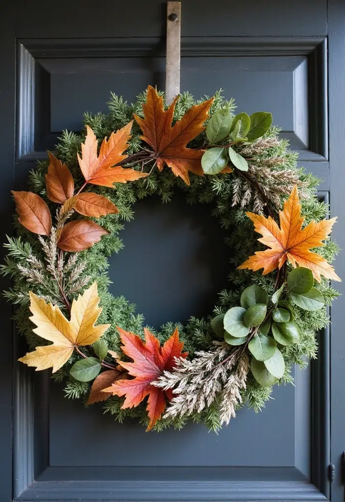 29 DIY Paper Wreath Designs That Add Charm to Any Door - 13. Seasonal Seasonal Changes
