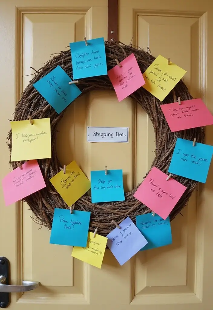 29 DIY Paper Wreath Designs That Add Charm to Any Door - 21. Interactive Wreath