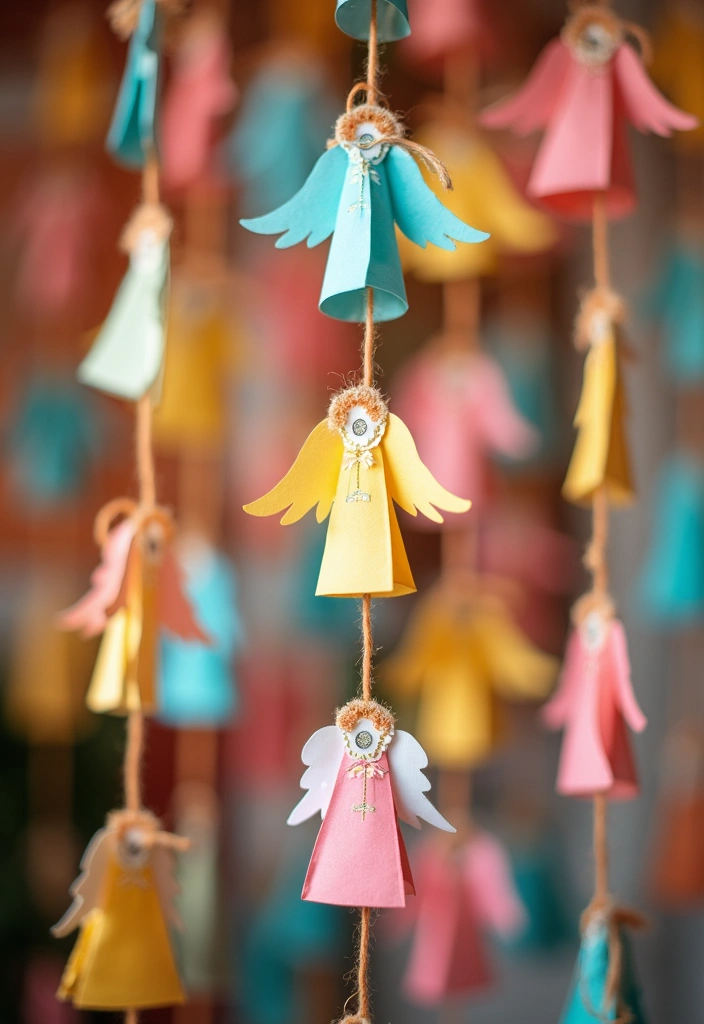 29 Paper Angel Crafts DIY Ideas for a Heavenly Touch - 23. Angel Paper Chains