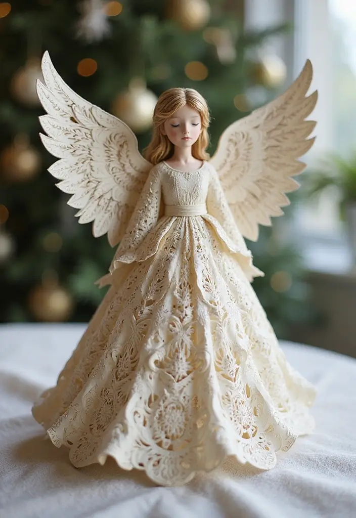 29 Paper Angel Crafts DIY Ideas for a Heavenly Touch - 26. Quilled Paper Angels