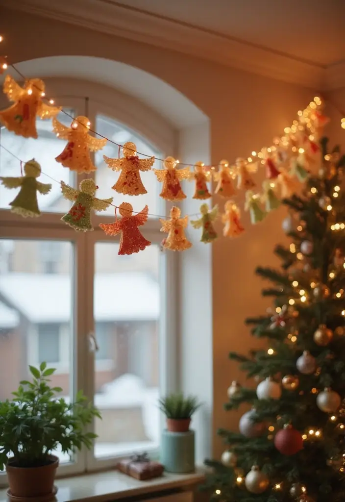 29 Paper Angel Crafts DIY Ideas for a Heavenly Touch - 27. Paper Angel Garlands