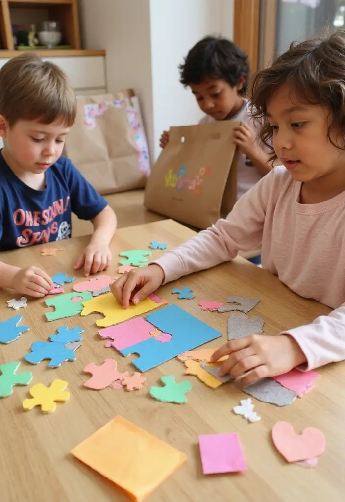 29 Paper Bag Crafts DIY Ideas That Are Stylish and Sustainable - 23. Paper Bag Puzzles